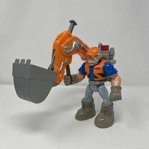 Rescue Heroes Construction Digger RIP ROCKEFELLER Action Figure TOY 1998